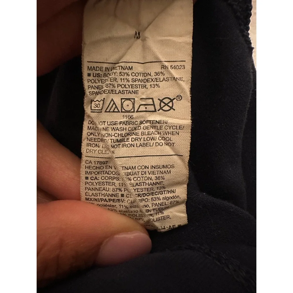 Old Navy‎ Active Balance Leggings Go-Dry Navy Blue Mesh Panel Womens Medium